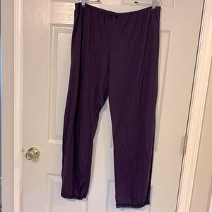 Sofia by Sofia Vergara Deep Purple Lounge Pants Large